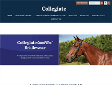 Tablet Screenshot of collegiatesaddlery.com